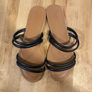 J. Crew Slip-On Strap Sandals